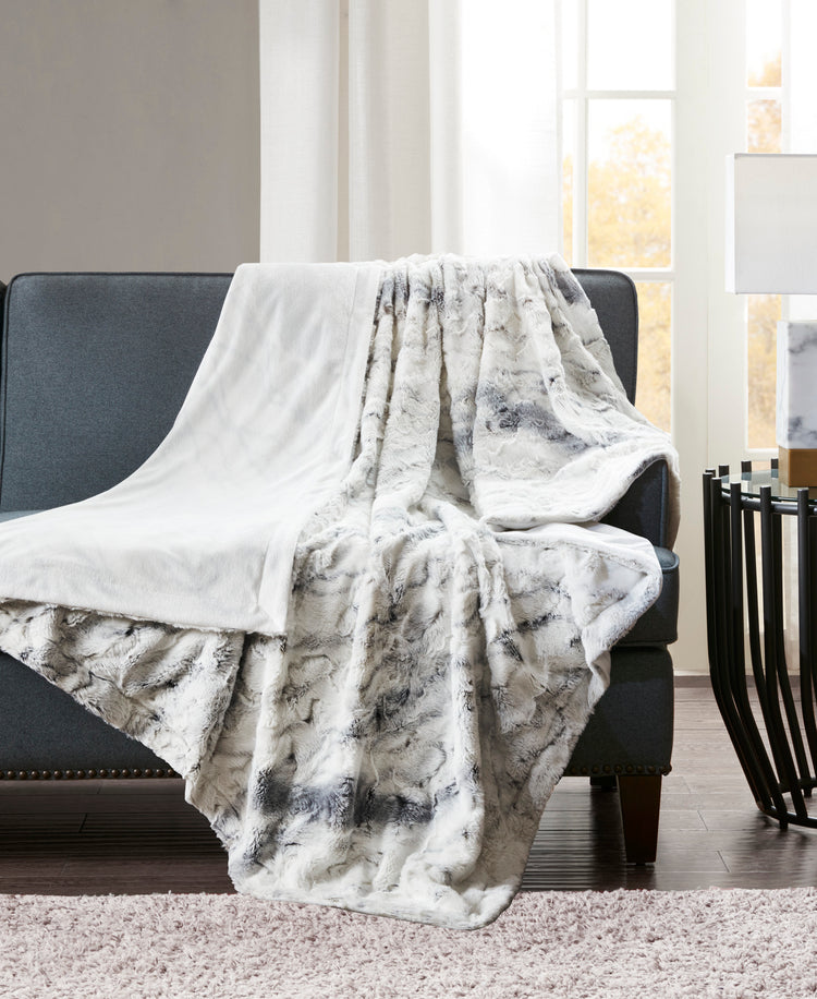 Aina Oversized Faux Fur Throw BONTON