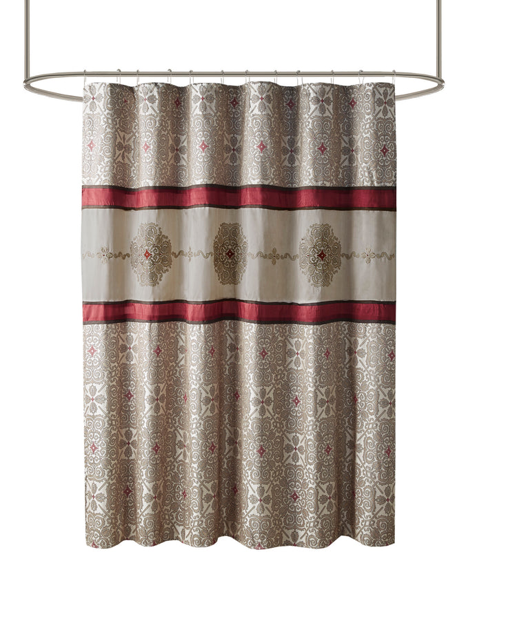 Perry Embroidered Shower Curtain