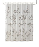 Rosalie Burnout Printed Shower Curtain