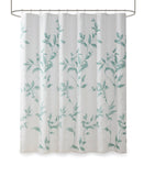 Rosalie Burnout Printed Shower Curtain