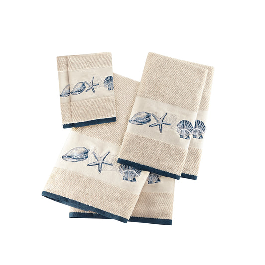 Rockaway Embroidered Jacquard 6 Piece Towel Set