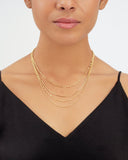 Layered Necklace with Four Chains