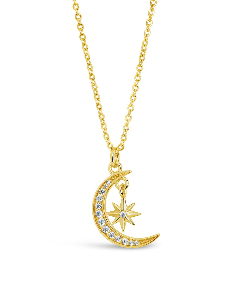 Pendant Necklace with Celestial Motif