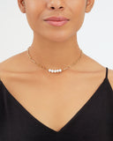 Meghanna Chained  Choker with Five Pearls
