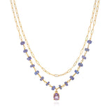 Layered Gemstone Necklace