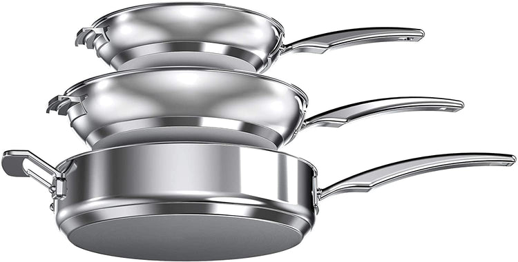 Cuisinart SmartNest 11-Piece Stainless Steel Cookware Set + Reviews