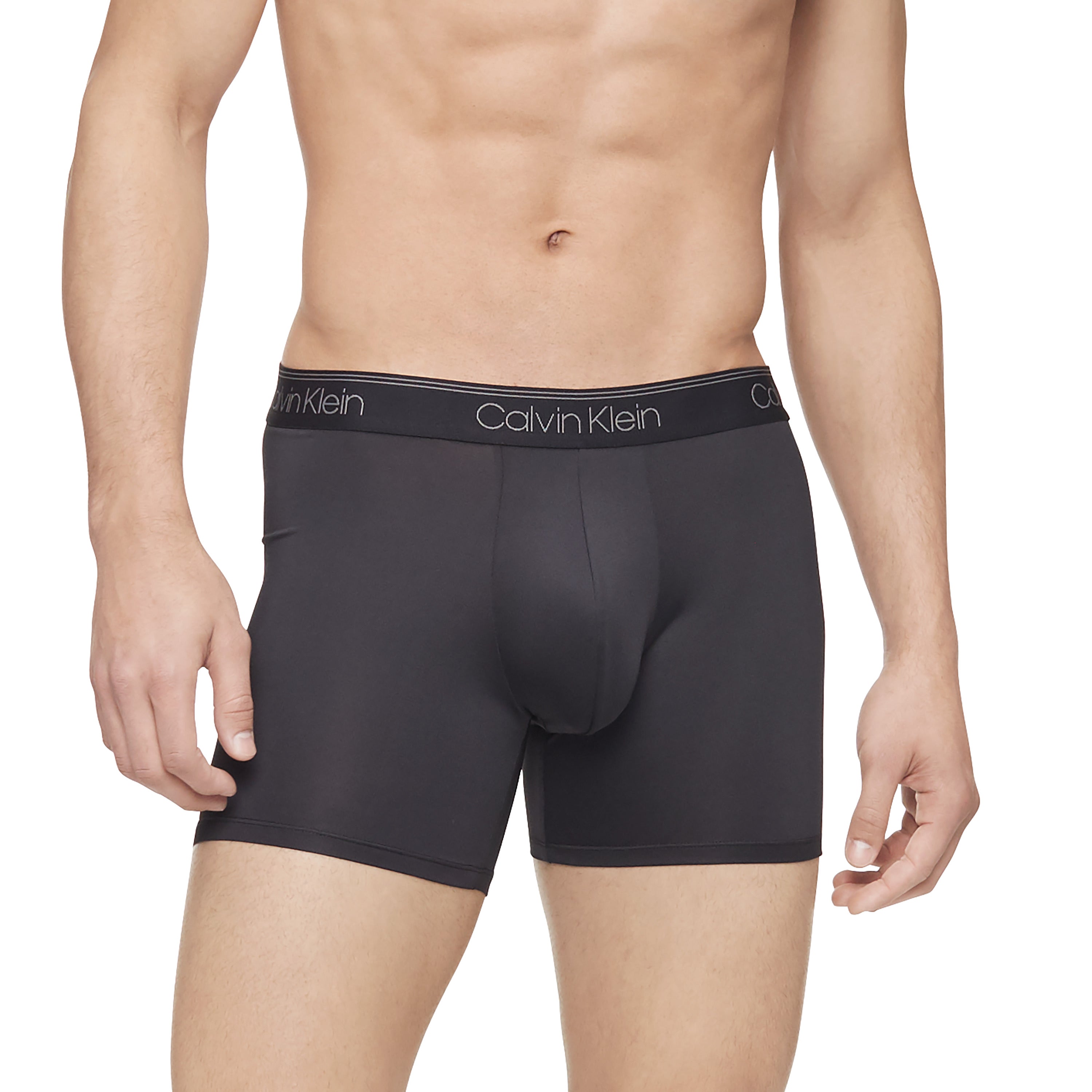  Calvin Klein Micro Fiber Stretch Boxer Brief 3 Pack - Black - Bonton