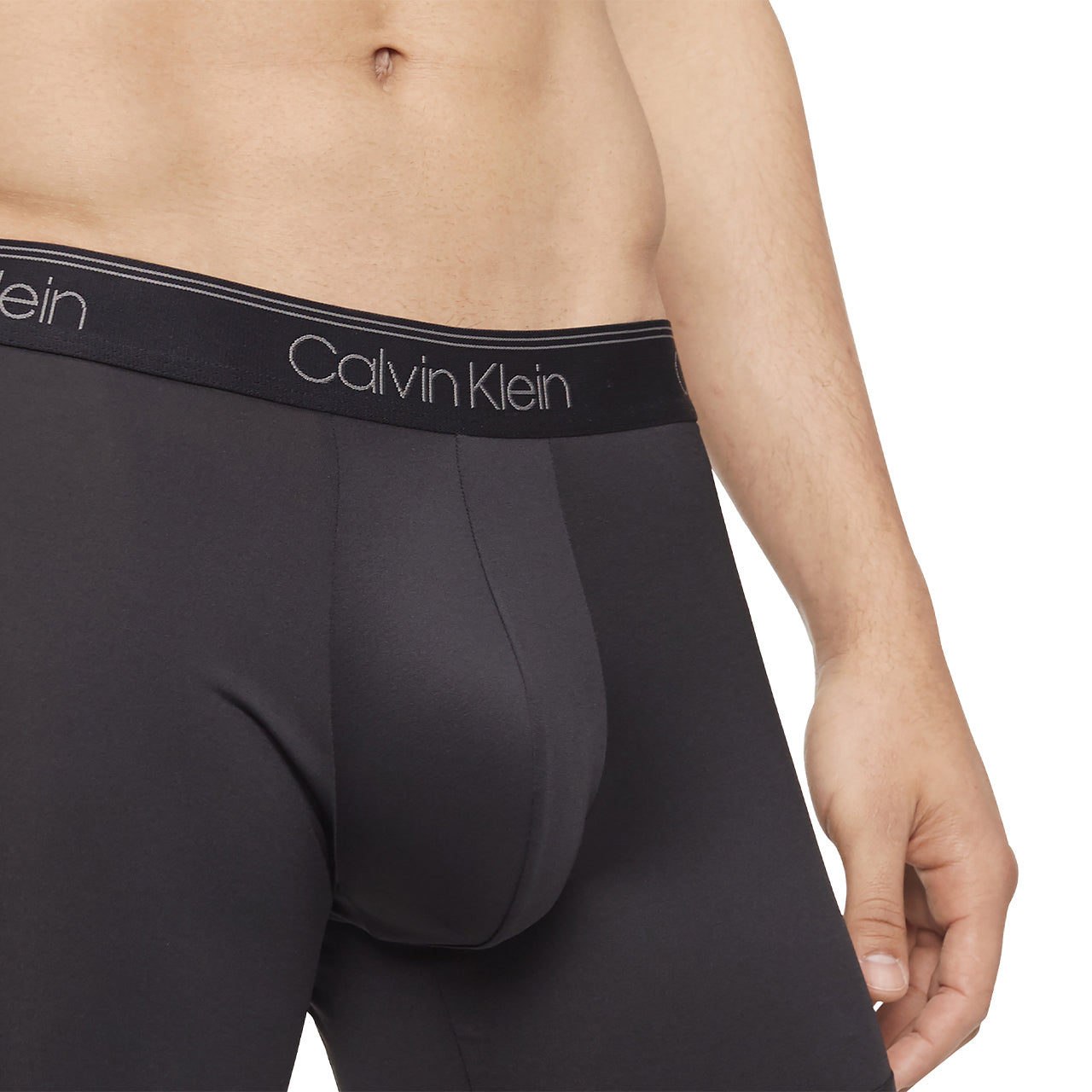  Calvin Klein Micro Fiber Stretch Boxer Brief 3 Pack - Black - Bonton