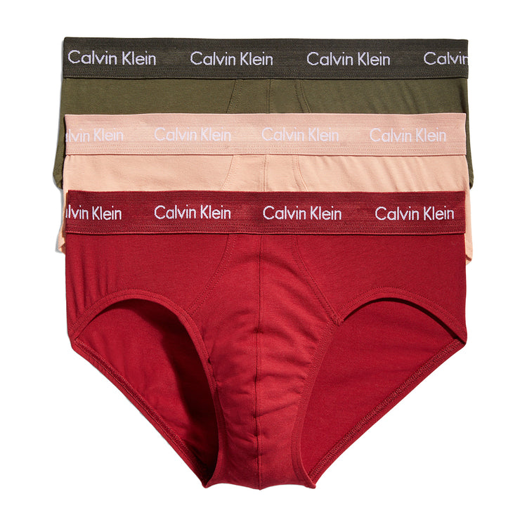 Calvin Klein Cotton Stretch Wicking Hip Brief 3-Pack White