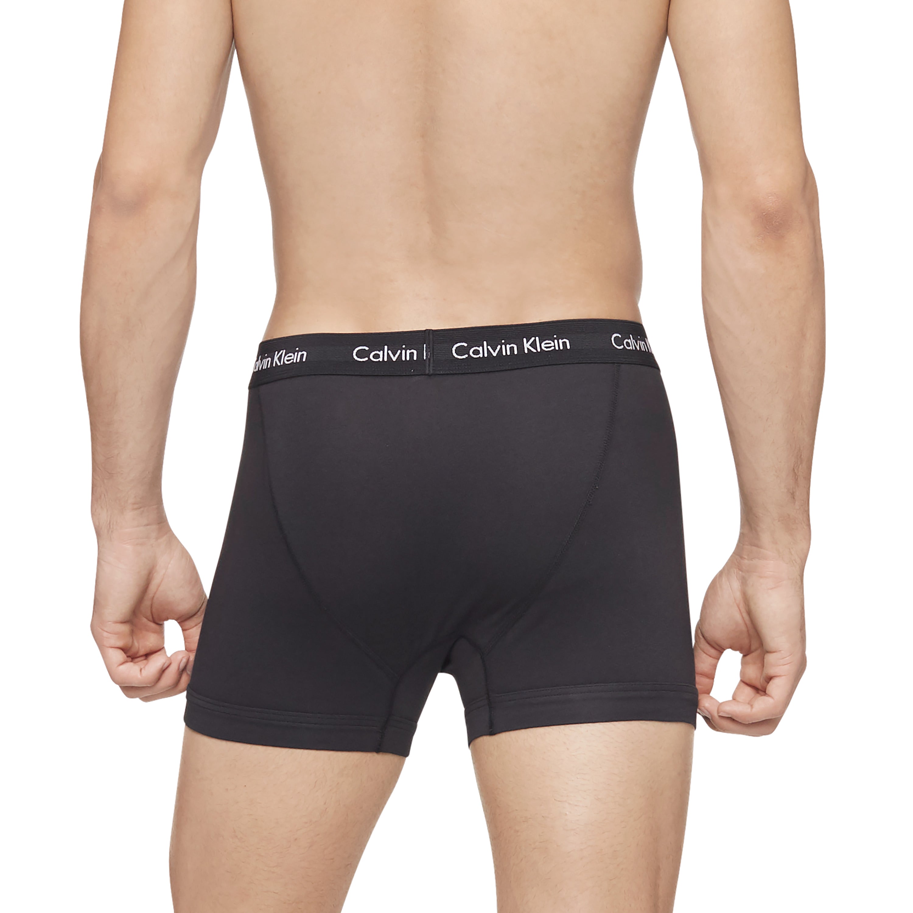  Calvin Klein Cotton Stretch Boxer Brief 3 Pack - Black - Bonton