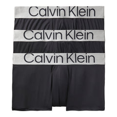 Calvin Klein Reconsidered Steel Micro Low Rise Trunk 3 Pack Black Grey Sky Lake Crest Blue BONTON