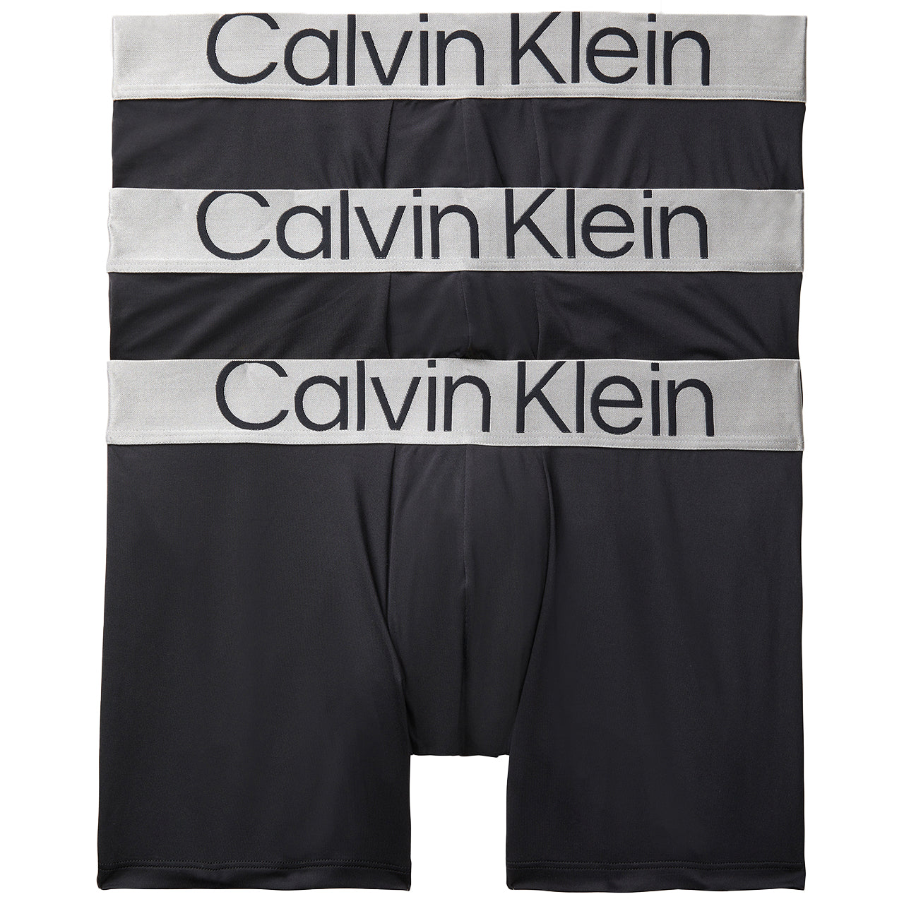  Calvin Klein Reconsidered Steel Micro Boxer Brief 3 Pack - Black/ Grey Sky/ Lake Crest Blue - Bonton