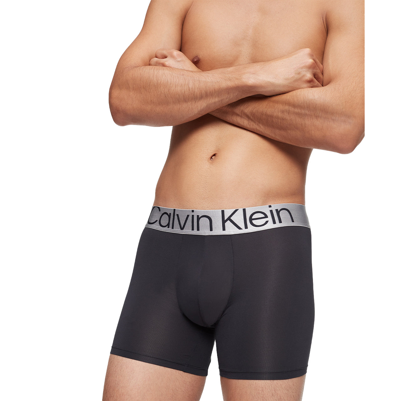  Calvin Klein Reconsidered Steel Micro Boxer Brief 3 Pack - Black/ Tuffet/ Red Carpet - Bonton
