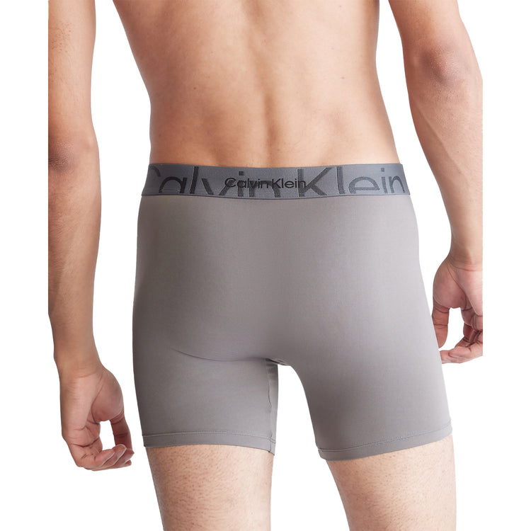 NEW Calvin Klein Embossed Icon Microfiber Low Rise Trunk MENS L Gray $30.00
