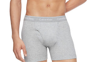  Calvin Klein Cotton Classics Boxer Brief 3 Pack - Gray - Bonton