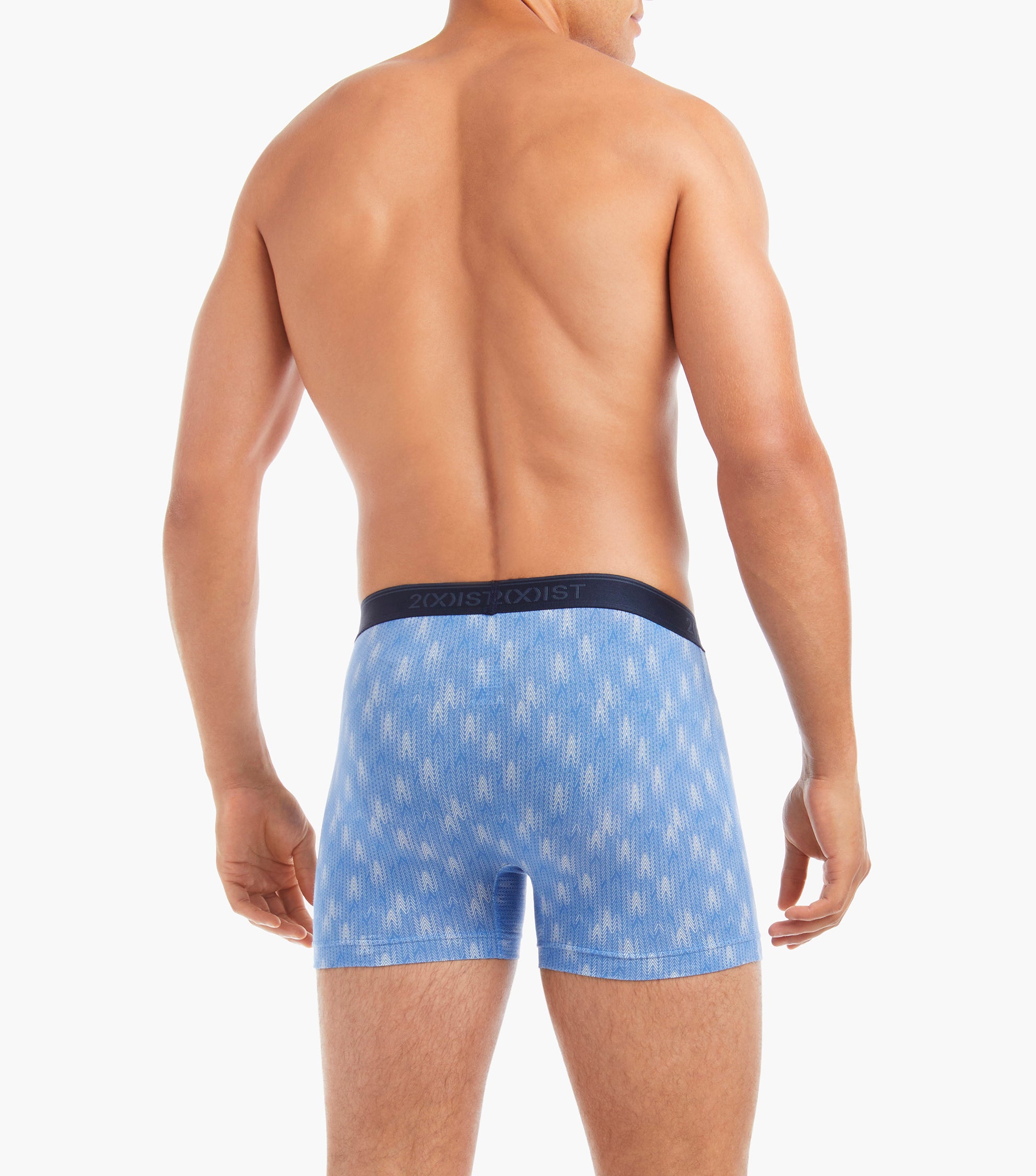 2xist Essentia 4 Packs Boxer Brief - White / Icicles / Bluebell / Snowstorm - Bonton