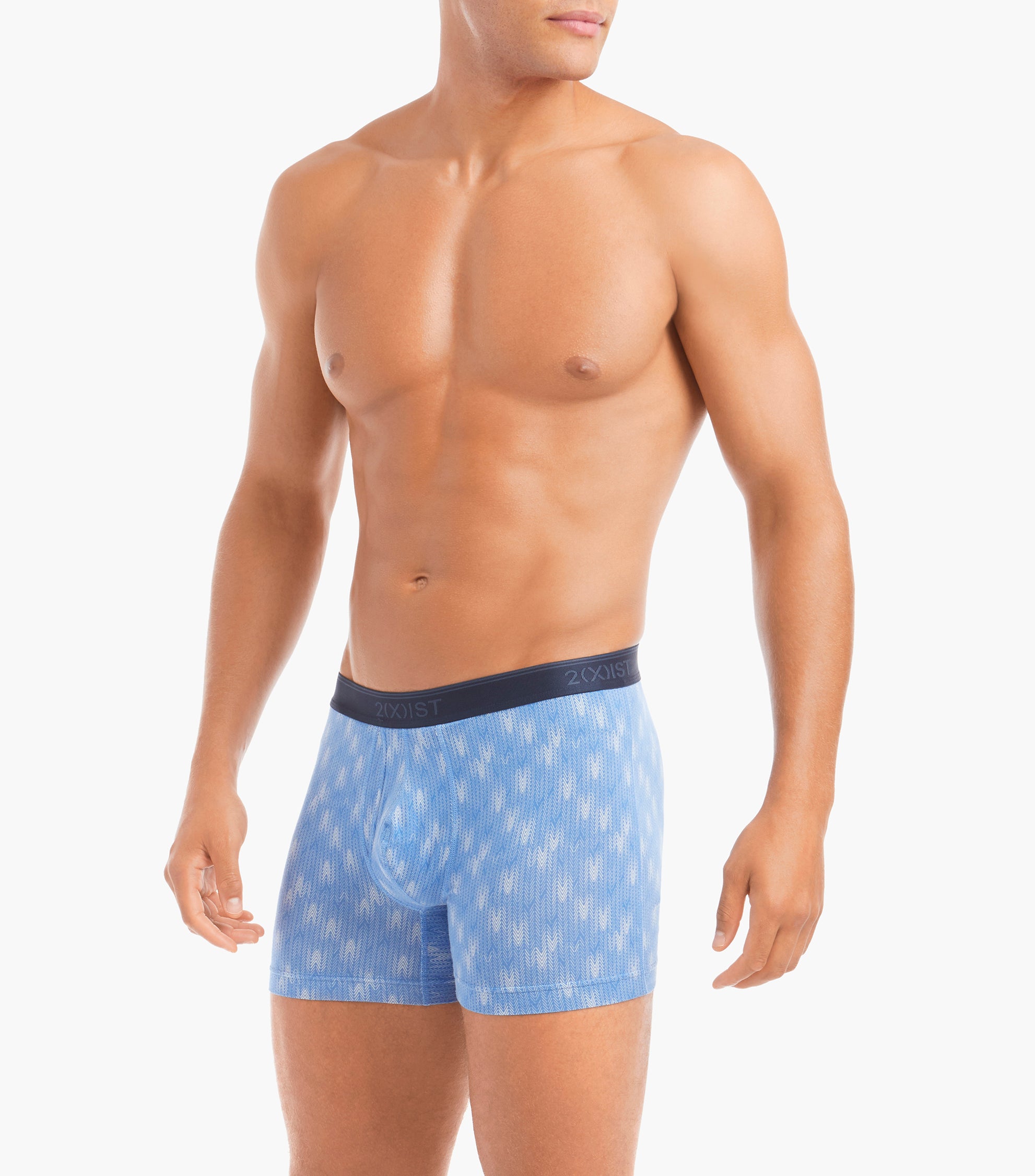  2xist Essentia 4 Packs Boxer Brief - White / Icicles / Bluebell / Snowstorm - Bonton