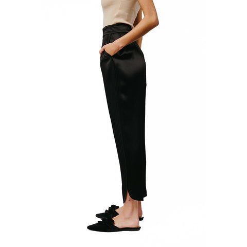 Celesti Satin Tuxedo Jogger