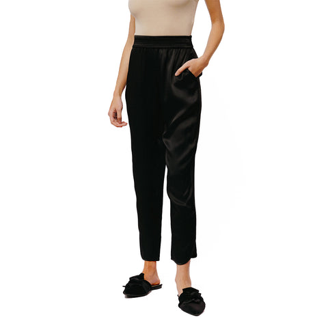 Celesti Satin Tuxedo Jogger