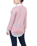 Long Sleeve Two-Fer Top 2