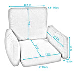 Modern Luxury Replacement Basket Chair Cushion
