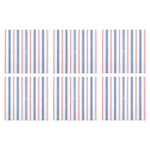 Papersoft Napkins Americana Stripe Cocktail Napkins (Pack of 20) - Set of 6