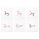 Papersoft Napkins Joy/Gioia Cocktail Napkins (Pack of 20) - Set of 6