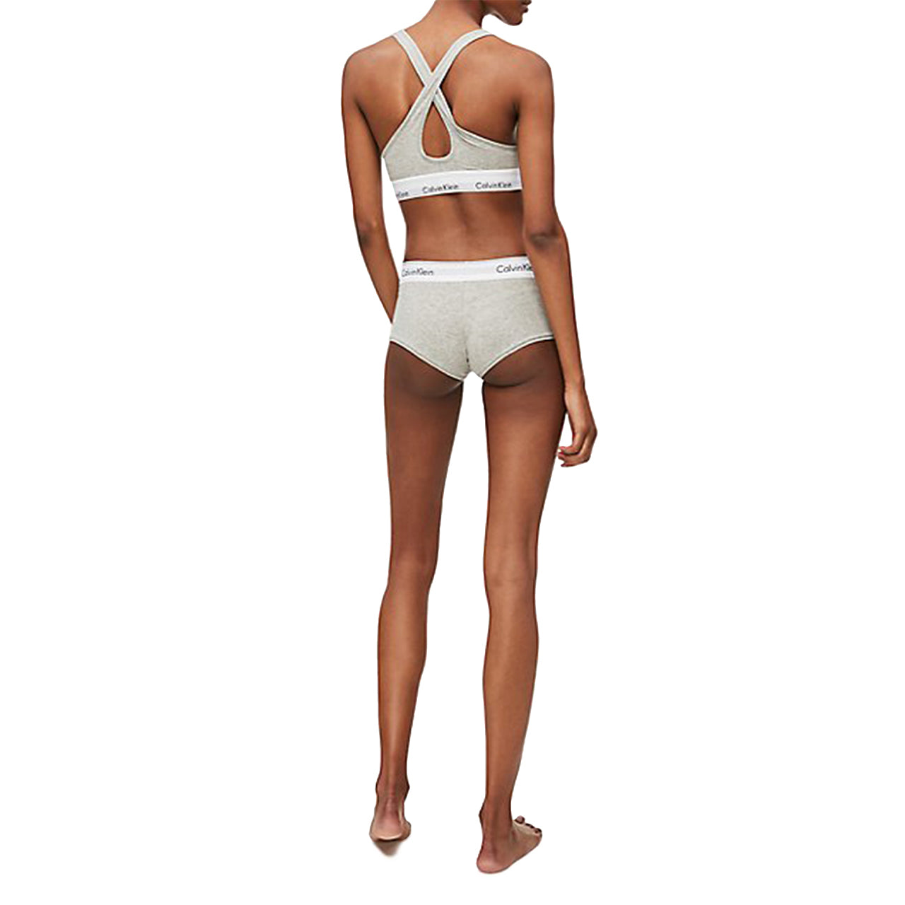 Calvin Klein Cotton Modern Padded Bralette - Black - Bonton
