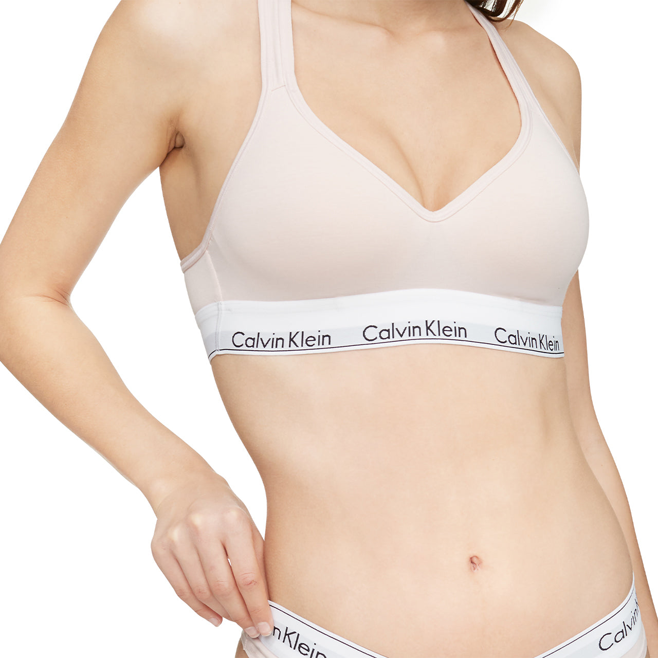  Calvin Klein Cotton Modern Padded Bralette - Black - Bonton
