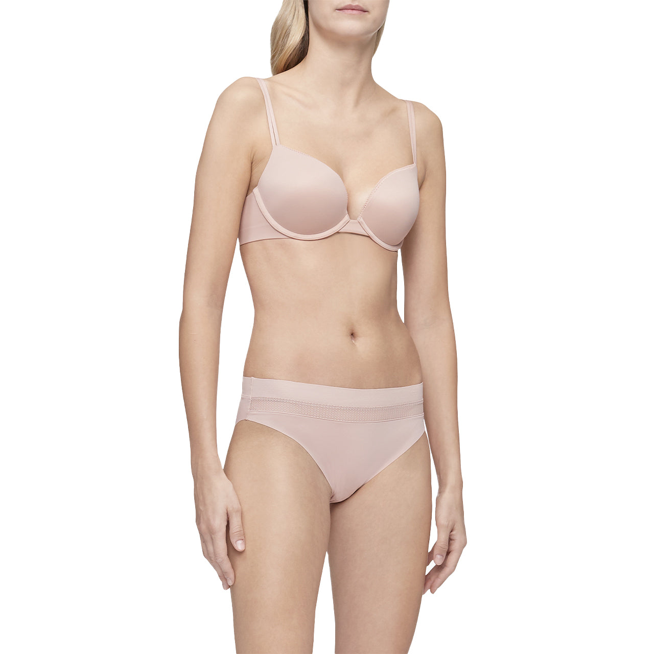  Calvin Klein Liquid Touch Push-up Plunge Bra - Black - Bonton