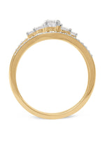 1/2ct TDW Diamond Five Stone Bridal Ring Set