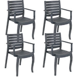 Polypropylene Stackable Illias Patio Arm Chair