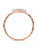 1/10ct TDW Diamond Dual Heart Fashion Ring
