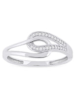 1/10ct TDW Diamond Knot Ring