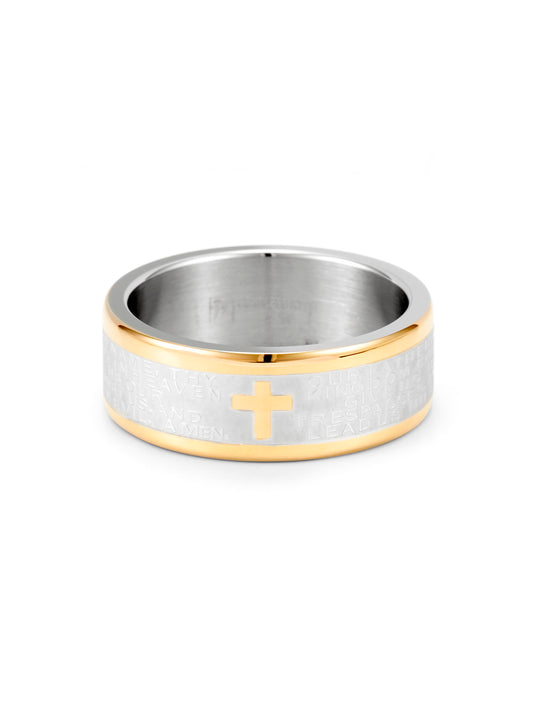 Men's Stainless Steel Lord's Prayer Ring