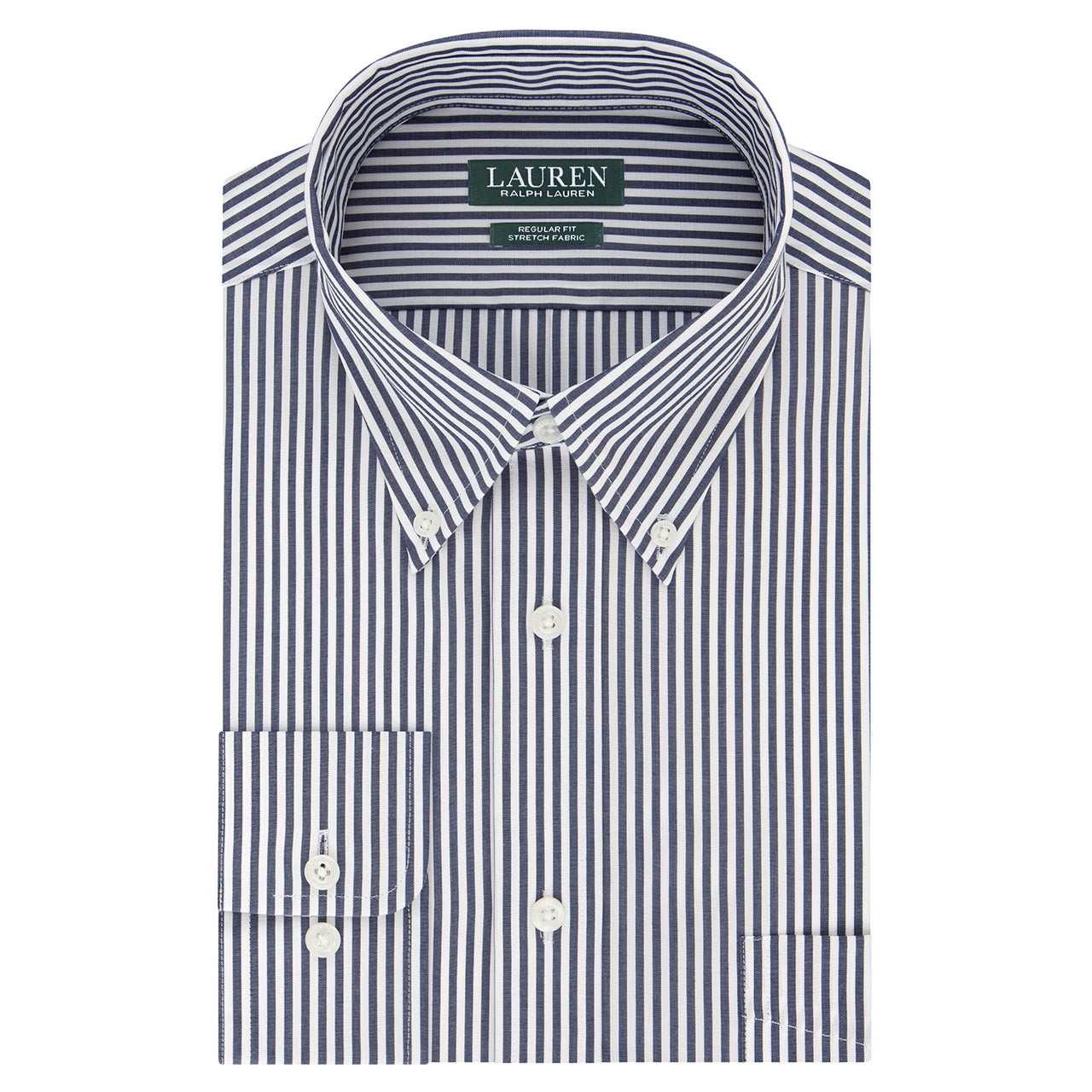 Ralph Lauren Ralph Lauren Classic Fit Ultra Wrinkle Free Stretch Stripe Shirt - Navy Bonton Ralph Lauren Ralph Lauren Classic Fit Ultra Wrinkle Free Stretch Stripe Shirt - Navy Bonton