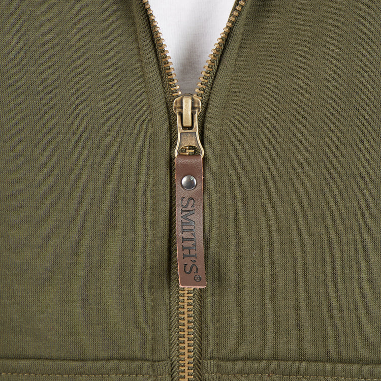 Sherpa-Lined Fleece Zip Jacket