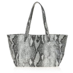 Rive Gauche Chic Tote with Snake Print