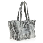 Rive Gauche Chic Tote with Snake Print