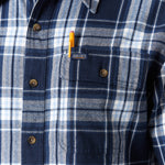 Plaid Pocket Flannel Button-Up Shirt