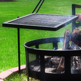 Heavy-Duty 360-Degree Rotating Adjustable Swivel Fire Pit Cooking Grill Grate - 24"