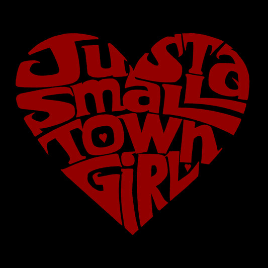 Word Art Crewneck Sweatshirt - Just a Small Town Girl
