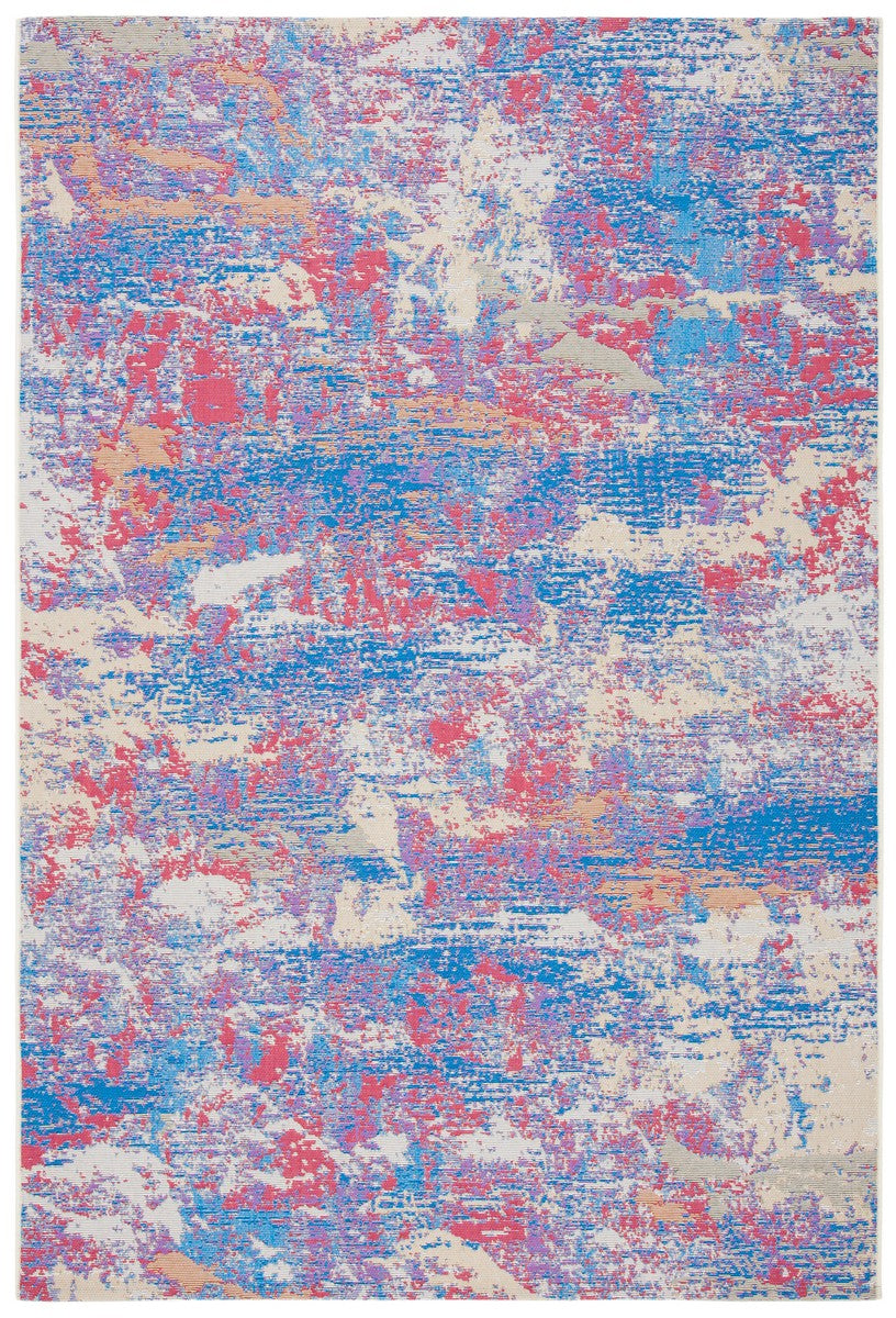  Safavieh Summer 409 Indoor / Outdoor Rug - Blue / Red - Bonton