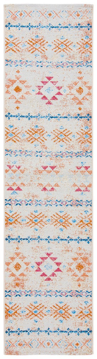  Safavieh Summer 420 Indoor / Outdoor Rug - Ivory / Red - Bonton