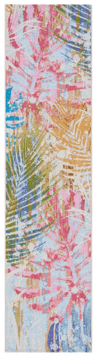  Safavieh Summer 487 Indoor / Outdoor Rug - Blue / Beige - Bonton