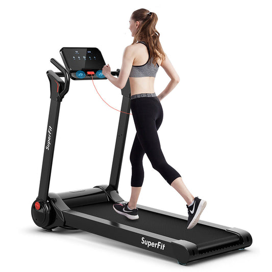 2.25 Horsepower Folding Electric Motorized Treadmill With Speaker