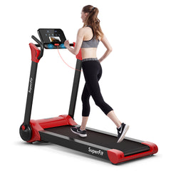 2.25 Horsepower Folding Electric Motorized Treadmill With Speaker