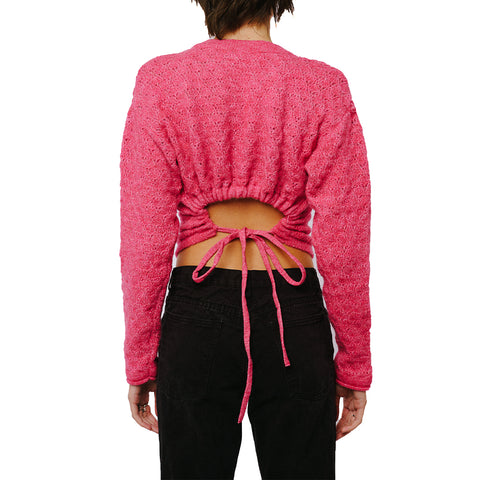 Dani Cropped Tie Back Pullover