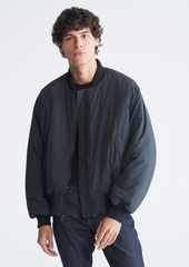 Front Zipper Matte Bomber Jacket