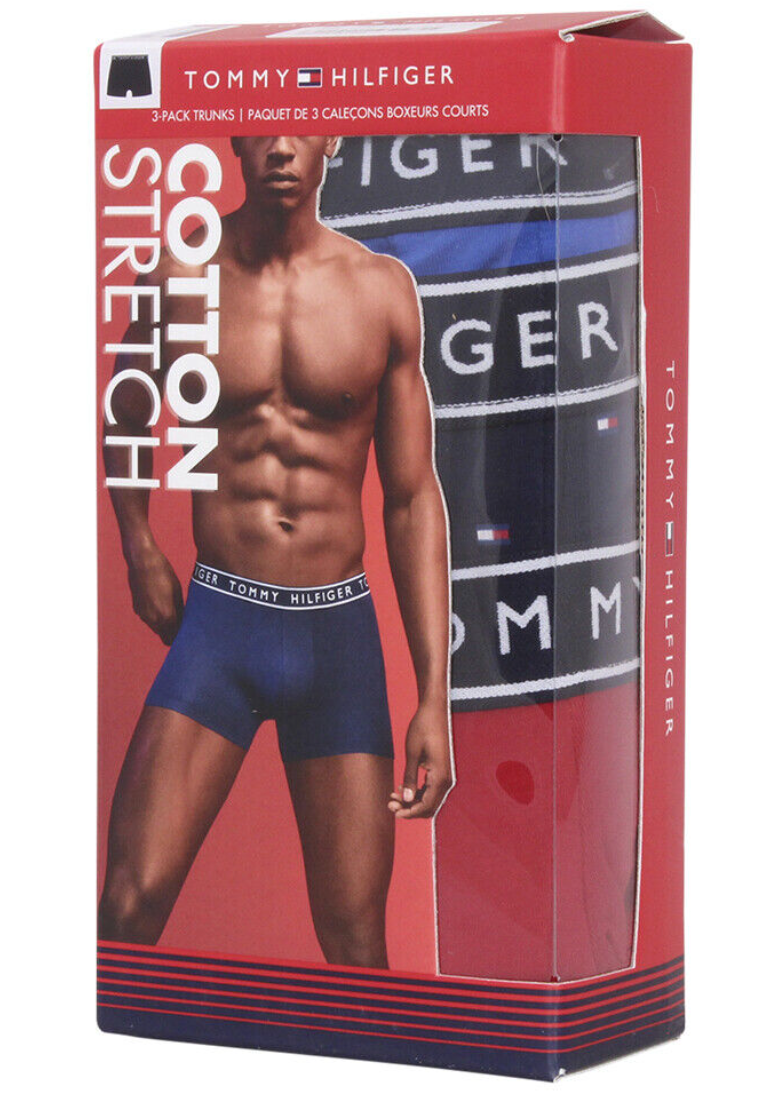  Tommy Hilfiger 3 Pack Trunk - Navy - Bonton